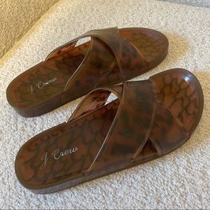 J. Crew Tortoise Jelly Pool Slides!